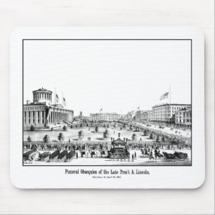 Begräbnis- Obsequies von Präsidenten Lincoln Mousepad