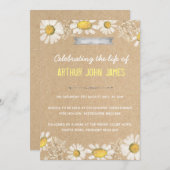 Begräbnis- Party Einladung (Vorne/Hinten)