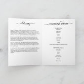 Begräbnis- Programm (Innenseite)