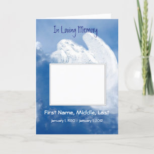 Begräbnis- Programm-Engel, Scripture, christlich Programm