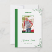 Begräbnis- Programm-Erinnerungskarte Einladung (Vorderseite)