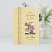 Begräbnis- Programm-Erinnerungsschablone Einladung (Stehend Vorderseite)