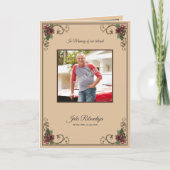 Begräbnis- Programm-Erinnerungsschablone Programm (Vorderseite)