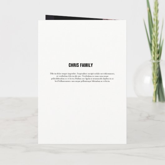 Begräbnis- Programm-Erinnerungsschablone Programm (Rückseite)