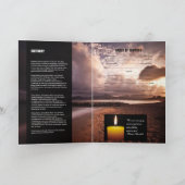 Begräbnis- Programm-Erinnerungsschablone Programm (Innenseite)