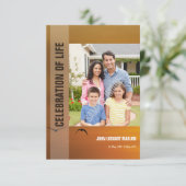 Begräbnis- Programm-Karte Einladung (Stehend Vorderseite)