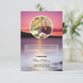 Begräbnis- Programm-Karten-Erinnerungsschablone Einladung (Stehend Vorderseite)