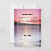 Begräbnis- Programm-Karten-Erinnerungsschablone Einladung (Rückseite)