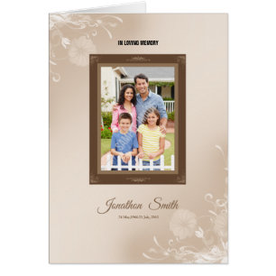 Begräbnis- Programm-Schablone