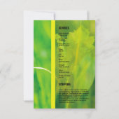 Begräbnis- Programm-Schablone Einladung (Rückseite)