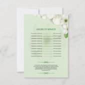 Begräbnis- Programm-Schablone Einladung (Rückseite)