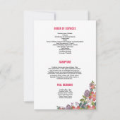 Begräbnis- Programm-Schablone Einladung (Rückseite)