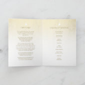 Begräbnis- Programmauftrag der Service-Creme-Rose Programm (Innenseite)