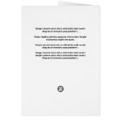 Begräbnis- Programmschablone (Hinten)