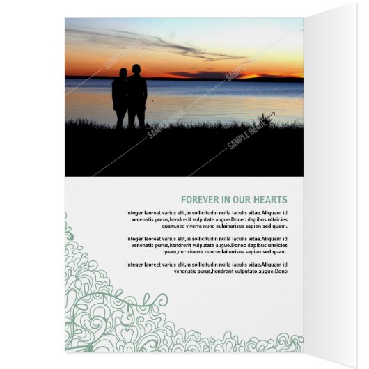 Begräbnis- Programmschablone (Innen (Links))