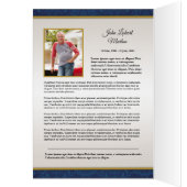 Begräbnis- Schablonen-Broschüre (Innen (Links))