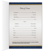 Begräbnis- Schablonen-Broschüre (Innen (Rechts))