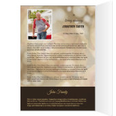 Begräbnis- Schablonen-Broschüre (Innen (Links))