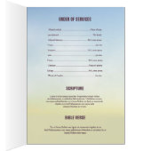 Begräbnis- Schablonen-Broschüre (Innen (Rechts))