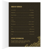 Begräbnis- Schablonen-Broschüre (Innen (Rechts))