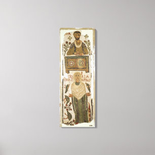 Begräbnis- Stele eines Bankers und seiner Tochter Leinwanddruck