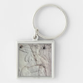 Begräbnis- Urne mit geschnitzter Entlastung eines Schlüsselanhänger (Vorne)