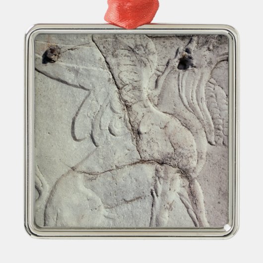 Begräbnis- Urne mit geschnitzter Entlastung eines Silbernes Ornament (Vorne)