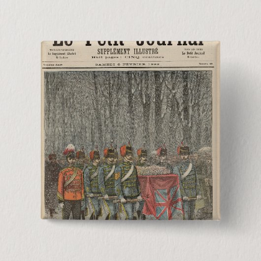 Begräbnis von Albert-Siegers-Herzog von Clarence Button (Vorderseite)