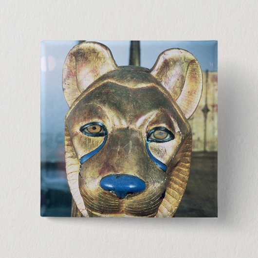 Begräbnisbedhead in Form eines Löwes Button (Vorderseite)