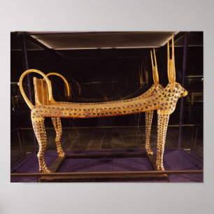 Begräbnisbett in Form von der heiligen Kuh Poster