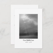 Begräbnisdankkarten mit individuellem Foto (Portra Dankeskarte (Vorne/Hinten)