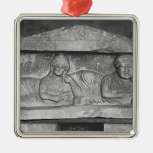 Begräbnisentlastung eines Paares, vom Palmyra, Silbernes Ornament
