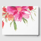 Begräbnisgastbuch | Florals und Foto Gästebuch (Rückseite)