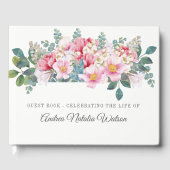 Begräbnisgastbuch | Gartengarten Gästebuch (Vorderseite)