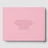 Begräbnisgastbuch | Rose für antiken Tee Gästebuch (Rückseite)