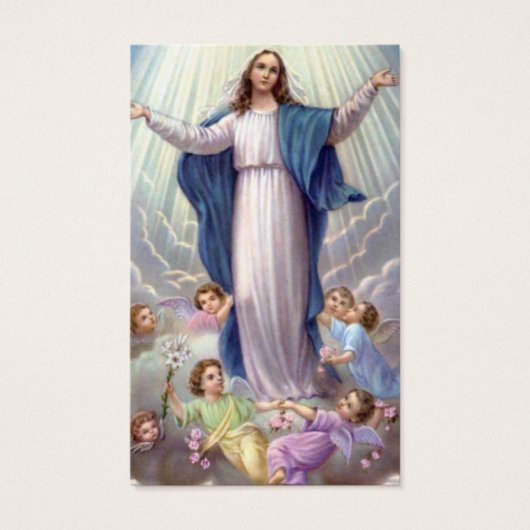 Begräbniskarte: Loss unser Rosary Gebet (Vorderseite)