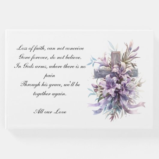 Begräbniskreuz Gästebuch (Vorderseite)