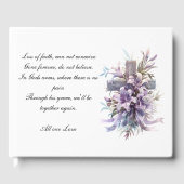 Begräbniskreuz Gästebuch (Vorderseite)