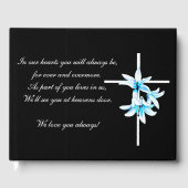 Begräbniskreuz Gästebuch (Vorderseite)