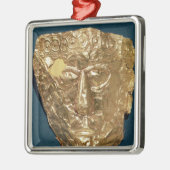 Begräbnismaske Ornament Aus Metall (Links)