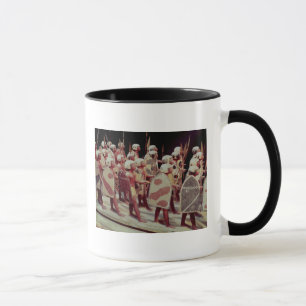 Begräbnismodell der marschierenden bewaffneten tasse