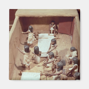 Begräbnismodell einer Textilwerkstatt Magnet