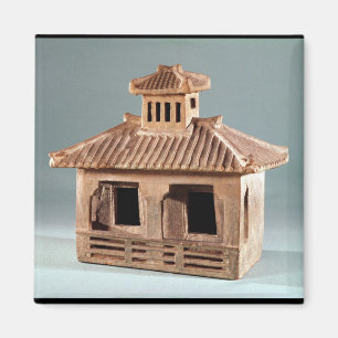 Begräbnismodell eines Hauses, Han-Dynastie Magnet