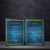 Begräbnisprogramm "Blue Sky Foto" Dankeskarte