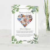 Begräbnisprogramm - Design der Eukalyptus-Blätter Programm (Rückseite)