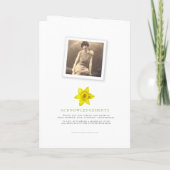 Begräbnisprogramm Federnodien Foto Programm (Rückseite)