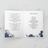 Begräbnisprogramm für Blaue Rose Programm (Innenseite)