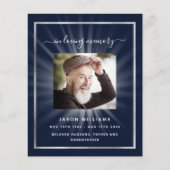 Begräbnisprogramm für das Blaue Foto (Vorderseite)