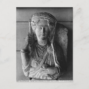Begräbnisrelief einer weiblichen Figur aus Palmyra Postkarte