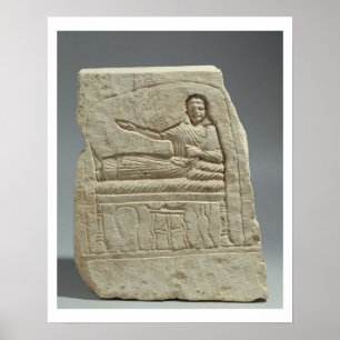 Begräbnisstela im Namen der Dame Artemis, Franc Poster